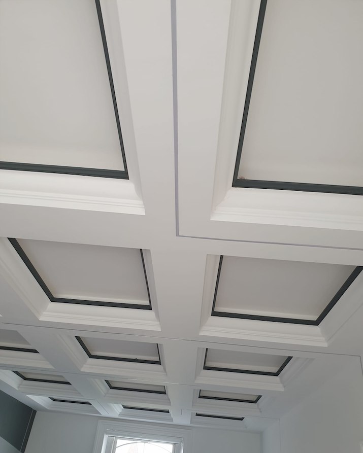 Coffered ceiling by AG Signature Renovation